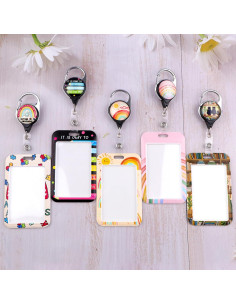 Reel Retráctil de Insignia Beemorita con Soporte ID 73.66 cm 2