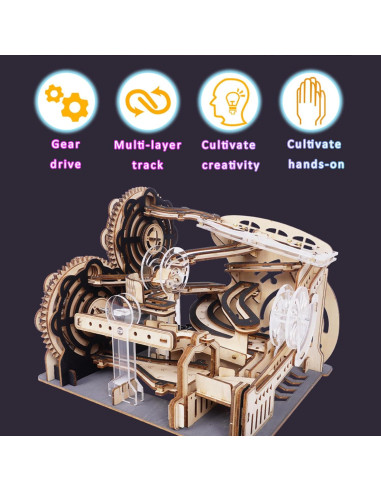 Juego de Canicas de Madera WodGod Modelo 3D DIY