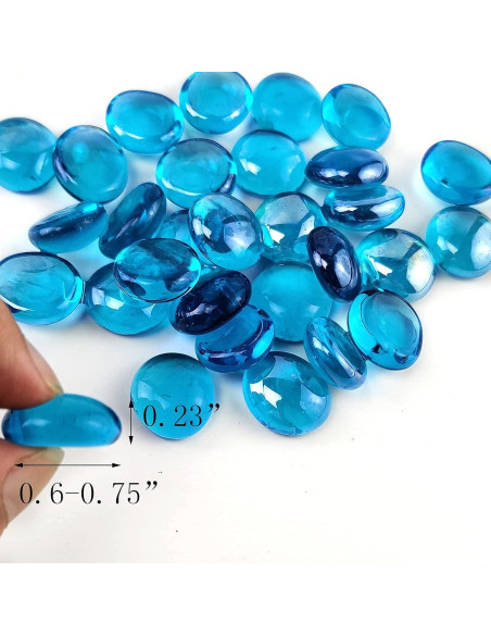 Piedras de Vidrio Azul Marino HappyFiller 2,27 kg para Decorar Piedras de Vidrio Azul Marino HappyFiller 2,27 kg para Decorar