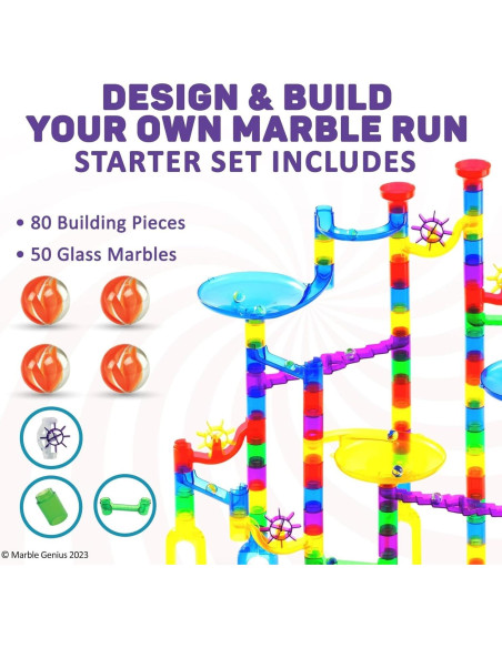 Juego de Canicas Marble Genius - 130 Piezas para Niños Juego de Canicas Marble Genius - 130 Piezas para Niños
