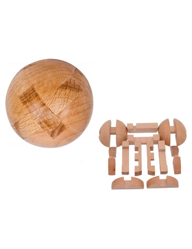 Rompecabezas de Madera YUNTENG Esférico 6x6 cm Desafío Mental
