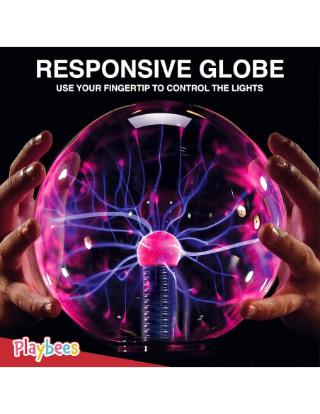 Bola de Plasma Playbees 17.78 cm Rojo Interactiva Bola de Plasma Playbees 17.78 cm Rojo Interactiva