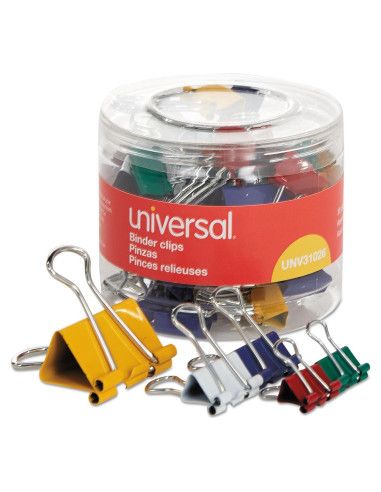 Clips de Carpeta Asortidos Universal 31026, 30 Piezas, Metal