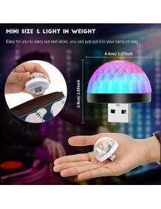 Luces Estroboscópicas USB Honoson 12 Piezas LED Fiesta 2