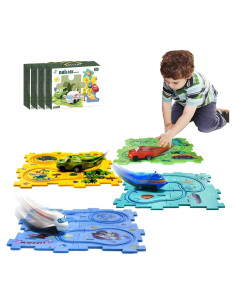 Juego de Pista de Autos Puzzle Racer Ubegger 48 Piezas