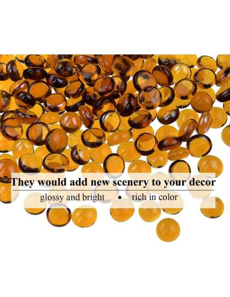 Gemas de Vidrio KINGOU Ámbar 14-16 mm para Decoración Gemas de Vidrio KINGOU Ámbar 14-16 mm para Decoración