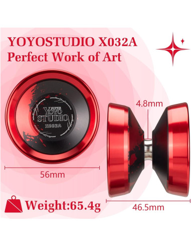 Yoyo Profesional YOYOSTUDIO X032A Metal con Anillos Duales
