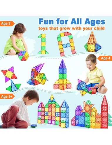 Bloques Magnéticos Soyee 52PCS Juguetes Educativos STEM