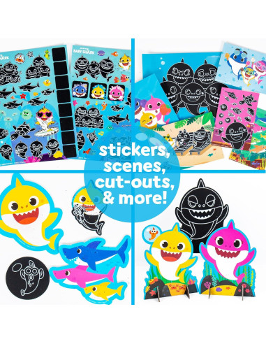 Set de Arte Rasgar Baby Shark 56 Actividades Horizon Group