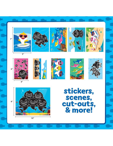 Set de Arte Rasgar Baby Shark 56 Actividades Horizon Group