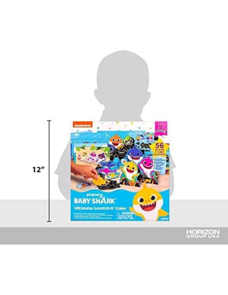 Set de Arte Rasgar Baby Shark 56 Actividades Horizon Group Set de Arte Rasgar Baby Shark 56 Actividades Horizon Group