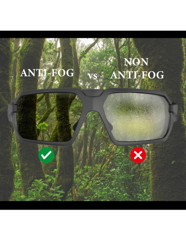 Gafas de Protección Militar Powersports Amarillas Antiempañantes