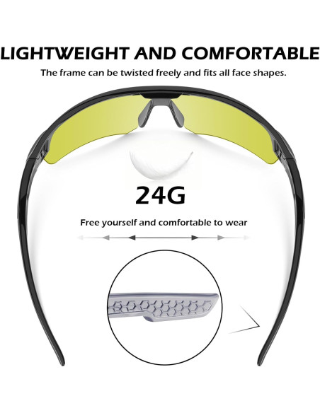 Gafas de Seguridad OXG 6 Paquete Lentes Envolventes Gafas de Seguridad OXG 6 Paquete Lentes Envolventes