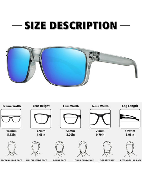 Gafas de sol polarizadas MEETSUN unisex UV400 deportivas Gafas de sol polarizadas MEETSUN unisex UV400 deportivas