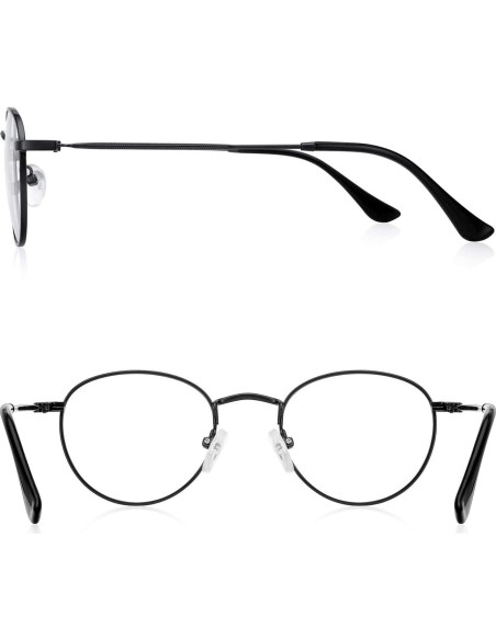 Gafas Redondas de Metal Vintage Anti Luz Azul 1.5x Gafas Redondas de Metal Vintage Anti Luz Azul 1.5x