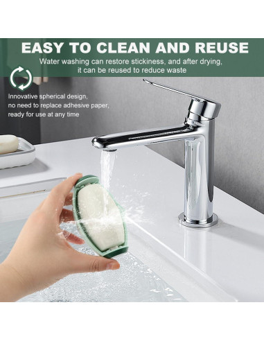 Rodillos Quitapelusas Reutilizables Ranjaner Mini Verde 2 Pcs
