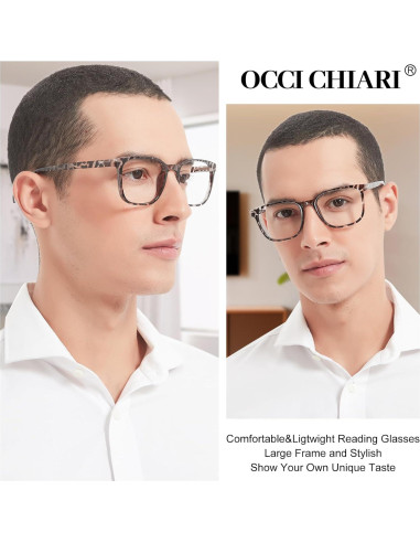 Gafas de Lectura OCCI CHIARI XL 3.0x Color Gris Hombres