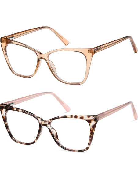 Gafas de lectura LKEYE ojo de gato 2.25D anti luz azul Gafas de lectura LKEYE ojo de gato 2.25D anti luz azul