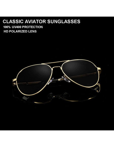 Gafas de Sol Aviador Gleyemor 52mm Polarizadas Unisex Gafas de Sol Aviador Gleyemor 52mm Polarizadas Unisex