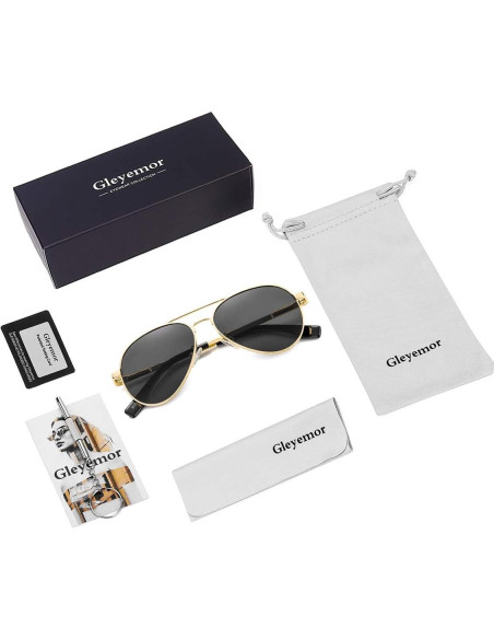 Gafas de Sol Aviador Gleyemor 52mm Polarizadas Unisex Gafas de Sol Aviador Gleyemor 52mm Polarizadas Unisex