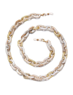 Cadena de Gafas Beige para Mujeres - Soporte Antideslizante