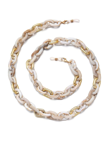 Cadena de Gafas Beige para Mujeres - Soporte Antideslizante Cadena de Gafas Beige para Mujeres - Soporte Antideslizante