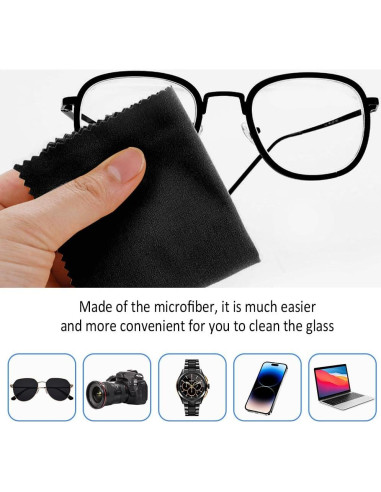 12 Piezas Correa Ajustable para Gafas + Paño de Microfibra