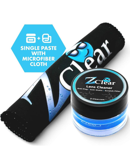 Pasta Limpiadora de Lentes Zclear - Antivaho y Paño Microfibra Pasta Limpiadora de Lentes Zclear - Antivaho y Paño Microfibra