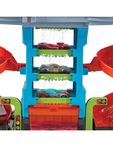Set de Lavado de Autos Mega Hot Wheels con Auto Color Shifters Set de Lavado de Autos Mega Hot Wheels con Auto Color Shifters