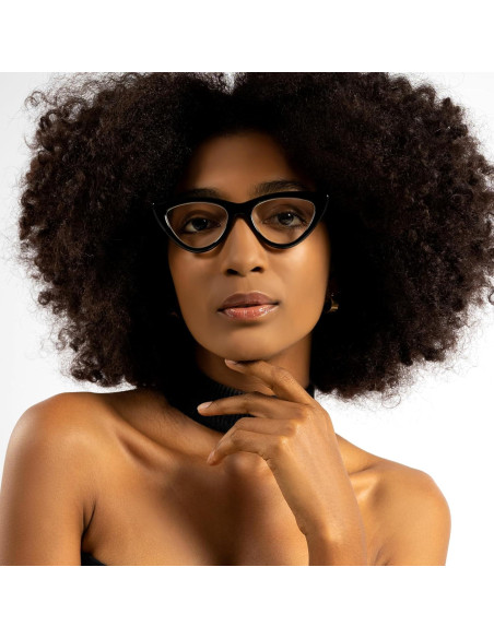 Gafas de lectura 4.0 Black Cat Eye para mujeres modernas Gafas de lectura 4.0 Black Cat Eye para mujeres modernas