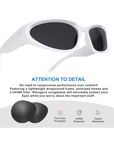 Gafas de sol envolventes GUVIVI para hombres y mujeres