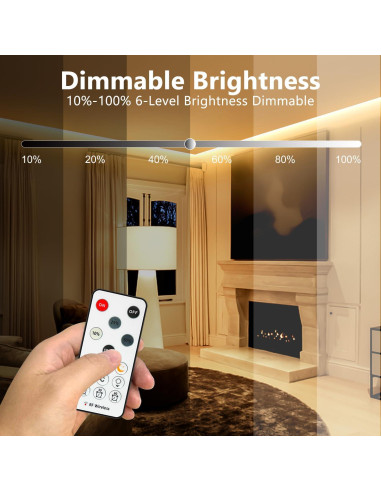 Tira LED COB 20m 3000K Dimmable con Control Remoto - Dong Guan