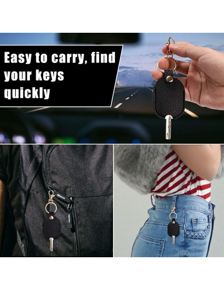 Funda de Llave de Coche de Cuero PU Negra y Dorada Funda de Llave de Coche de Cuero PU Negra y Dorada