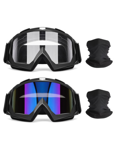 Gafas de Motocross OXG ATV, Lentes HD y Marco Ajustable
