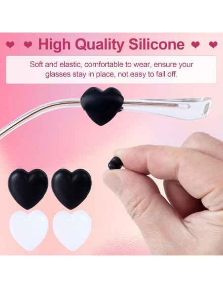 Grapas para Gafas de Silicona Suave 10 Pares Antideslizantes Grapas para Gafas de Silicona Suave 10 Pares Antideslizantes