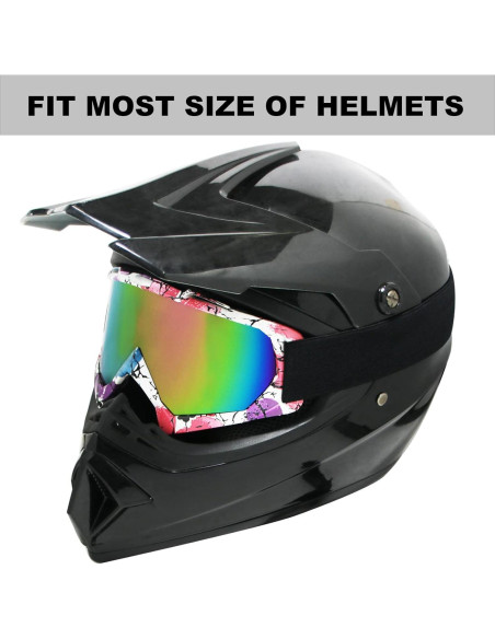 Gafas de Motocross CoPvner Adulto ATV Offroad Rosa Gafas de Motocross CoPvner Adulto ATV Offroad Rosa