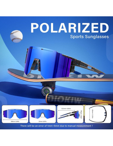 Gafas de sol DioKiw para niños UV400 - Paquete de 3 colores