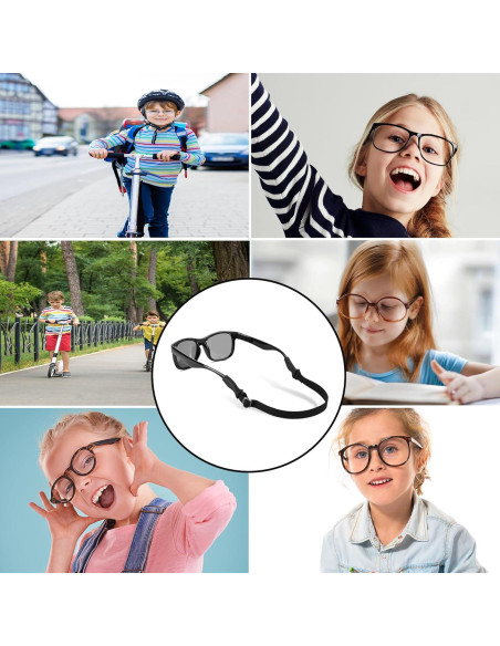 LVVFIT Correas para Gafas Niños 16.5-25.4 cm 4pcs Colores LVVFIT Correas para Gafas Niños 16.5-25.4 cm 4pcs Colores