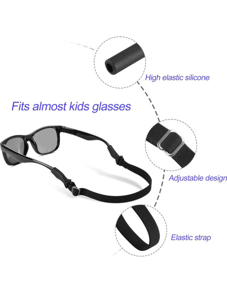 LVVFIT Correas para Gafas Niños 16.5-25.4 cm 4 Piezas Rosa LVVFIT Correas para Gafas Niños 16.5-25.4 cm 4 Piezas Rosa