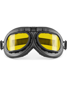 Gafas de motocicleta Bertoni AF195 - Vintage Negro Mate 2