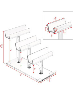 Soporte de Gafas MOOCA Acrílico 3 Niveles Organizador 2