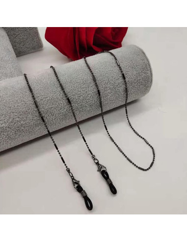 Cadena para Gafas de Sol Asphire con Perlas Negras