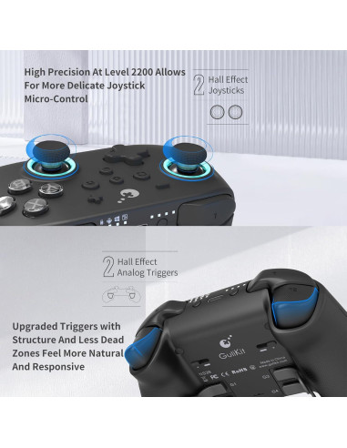 Controlador Gulikit KK3 Max para Nintendo Switch Inalámbrico