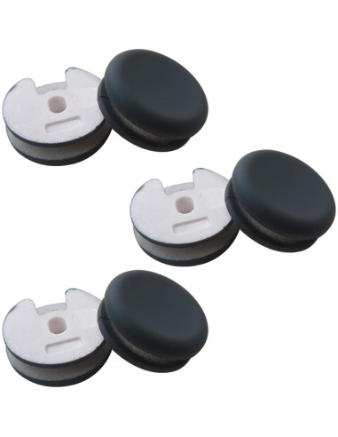 6 Tapas Repuesto Joystick Nintendo 3DS XL Gris