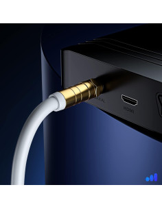 Cable Coaxial RG6 Maximm 1.22m Cuádruple Apantallado Blanco 2