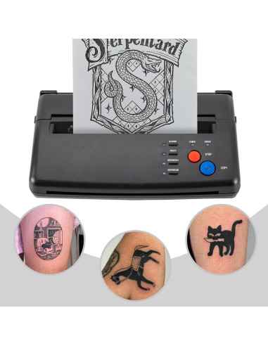 Impresora de Plantillas de Tatuaje Surneis con Luz de Advertencia