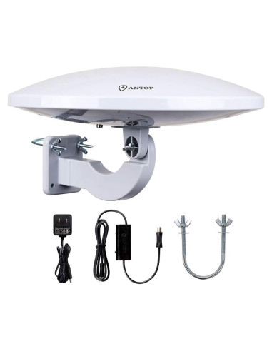 Antena HDTV Antop PL-414BG 360 Omni-Direccional con Amplificador