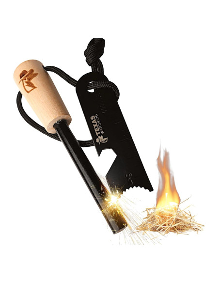 Kit Encendedor de Fuego Texas Watch Dog - Ferrocerio y Acero Kit Encendedor de Fuego Texas Watch Dog - Ferrocerio y Acero