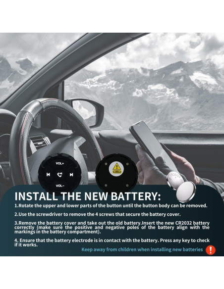 Control Remoto Bluetooth Jaesien DQX-Q7 Impermeable Negro Control Remoto Bluetooth Jaesien DQX-Q7 Impermeable Negro
