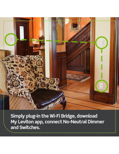 Puente Wi-Fi Leviton Decora Smart MLWSB-1RW, Blanco, 232 m